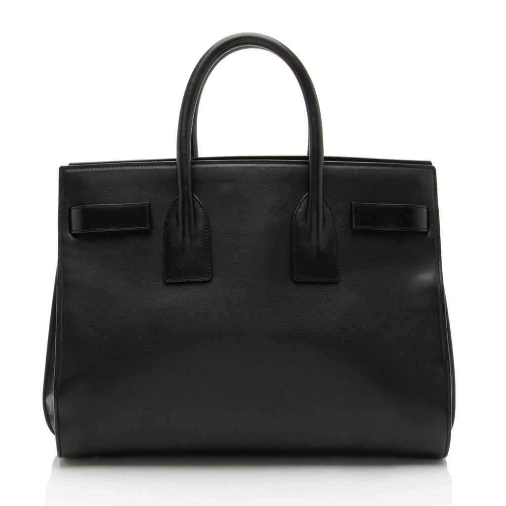 Saint Laurent Calfskin Sac De Jour Small Tote Bag - Black
