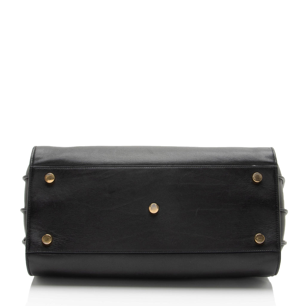 Saint Laurent Calfskin Sac De Jour Small Tote Bag - Black