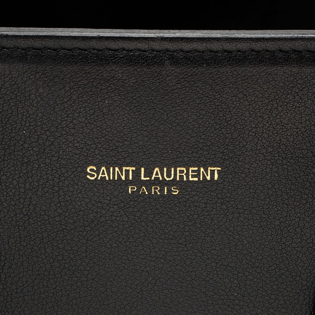 Saint Laurent Calfskin Sac De Jour Small Tote Bag - Black