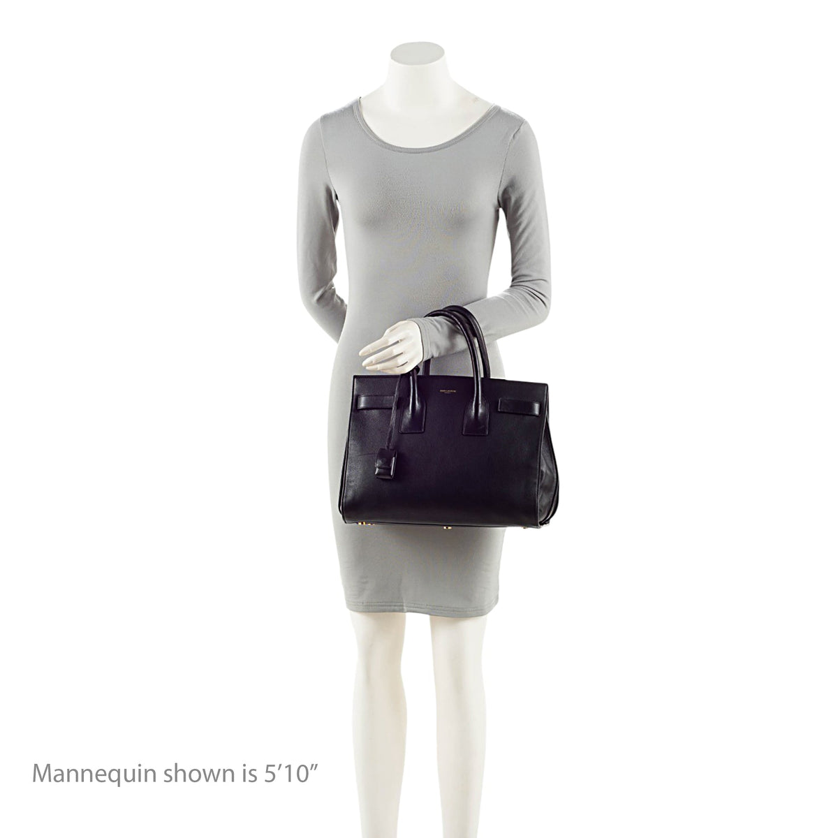 Saint Laurent Calfskin Sac De Jour Small Tote Bag - Black