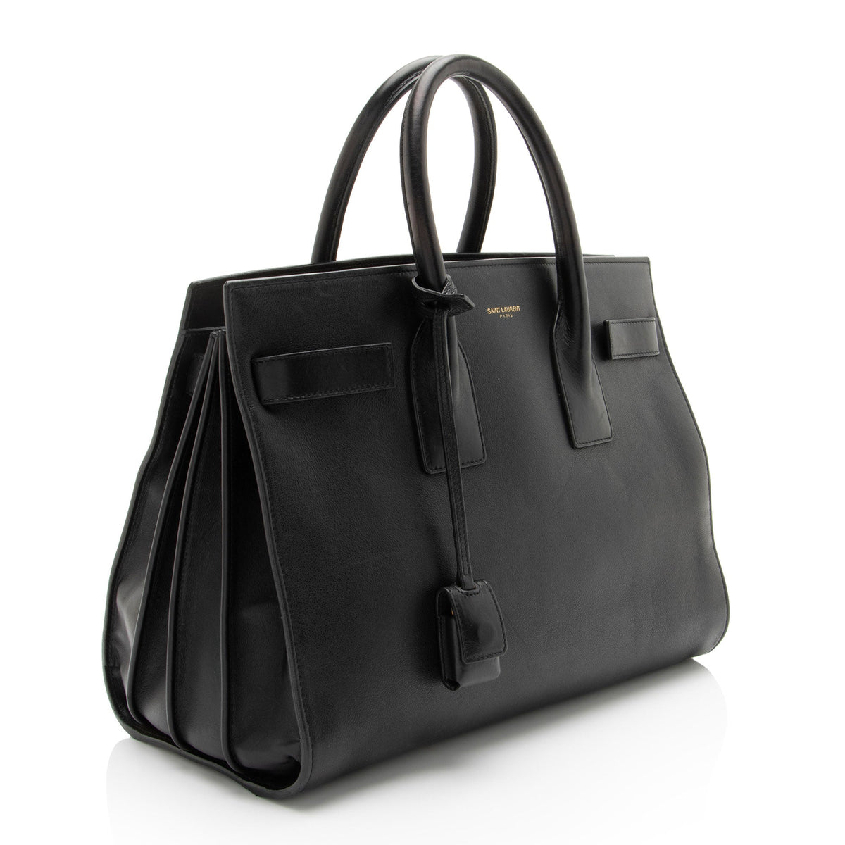 Saint Laurent Calfskin Sac De Jour Small Tote Bag - Black