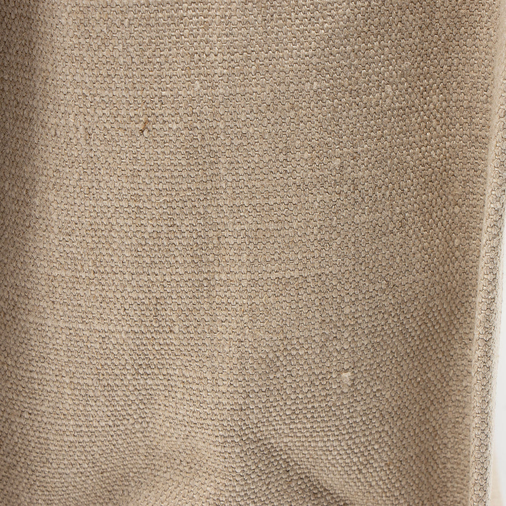 Saint Laurent Canvas Calfskin Rive Gauche Large Tote Bag - Beige/Black