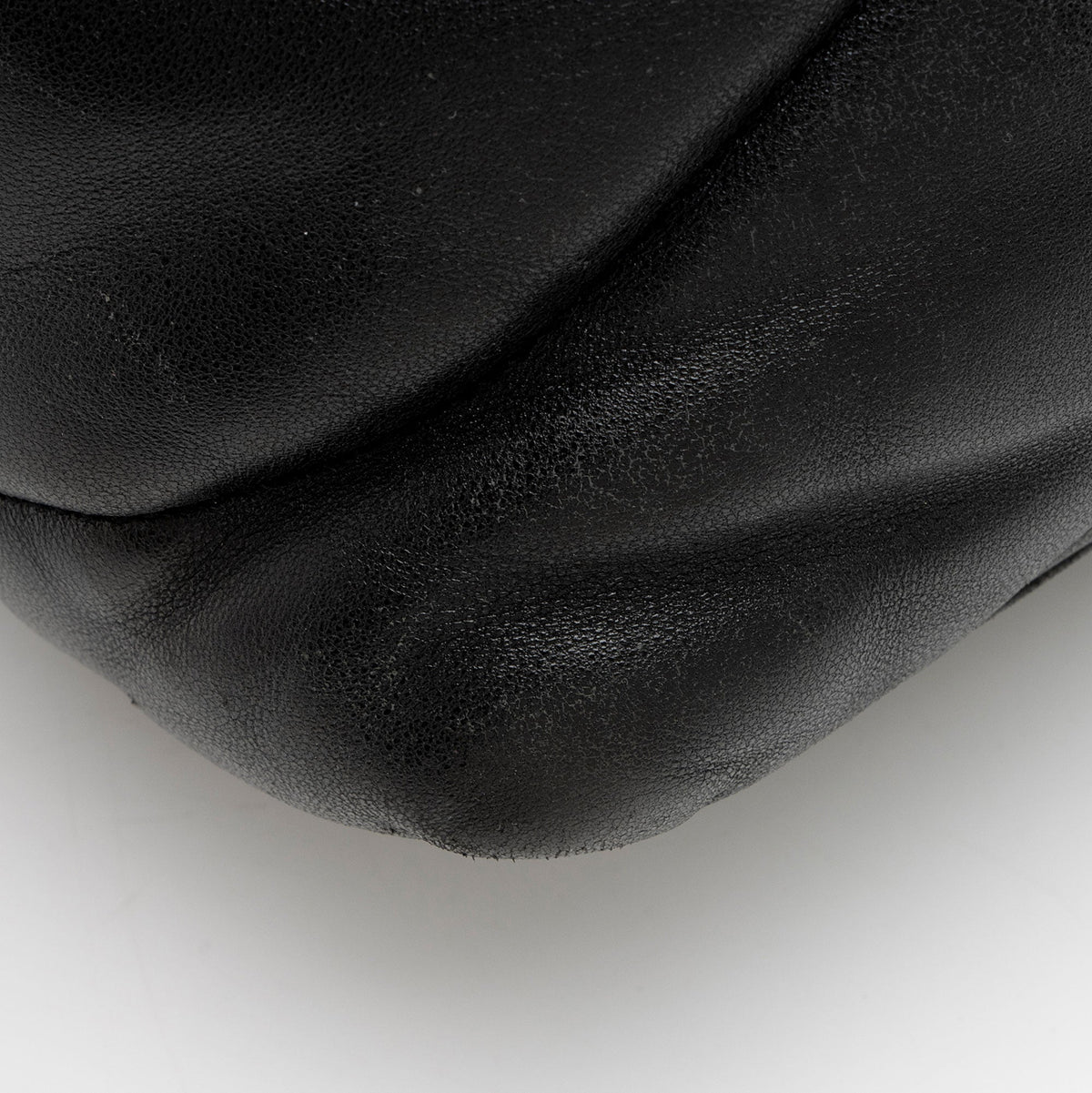 Saint Laurent Lambskin Monogram Puffer LouLou Medium Shoulder Bag - Black