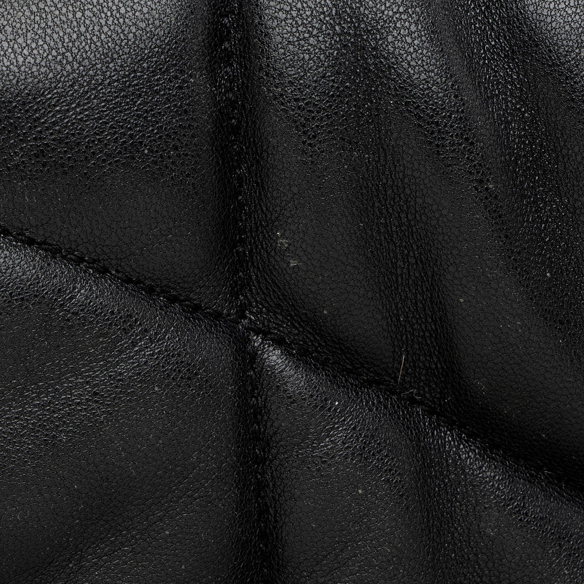 Saint Laurent Lambskin Monogram Puffer LouLou Medium Shoulder Bag - Black