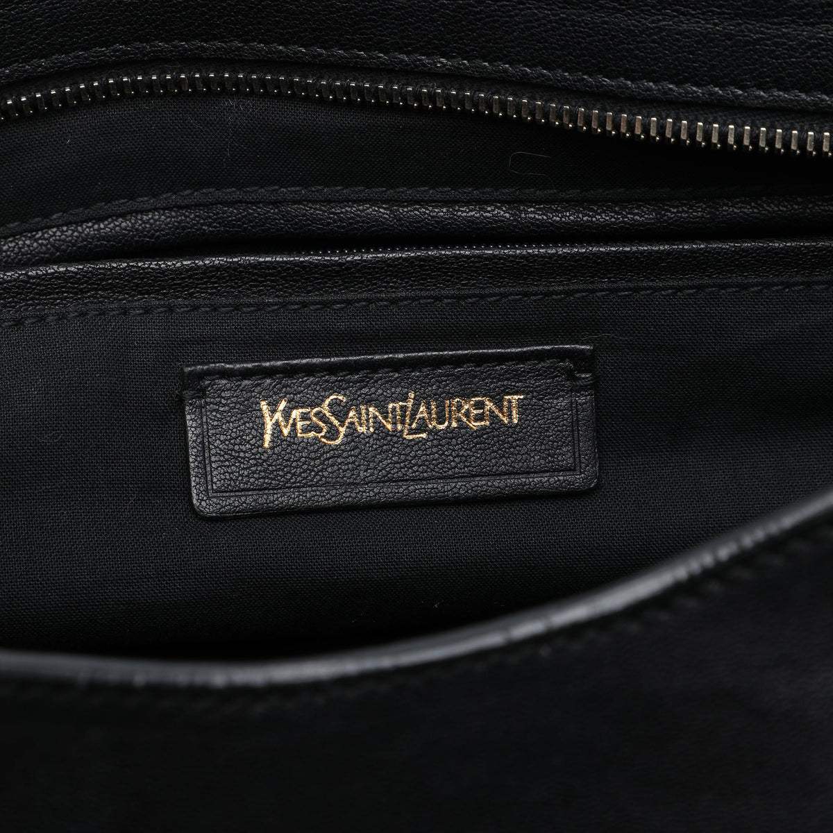 Saint Laurent Large Leather Cabas Chyc Satchel - Black