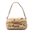 Saint Laurent Leather Nadja Rose Flap Bag - Brown