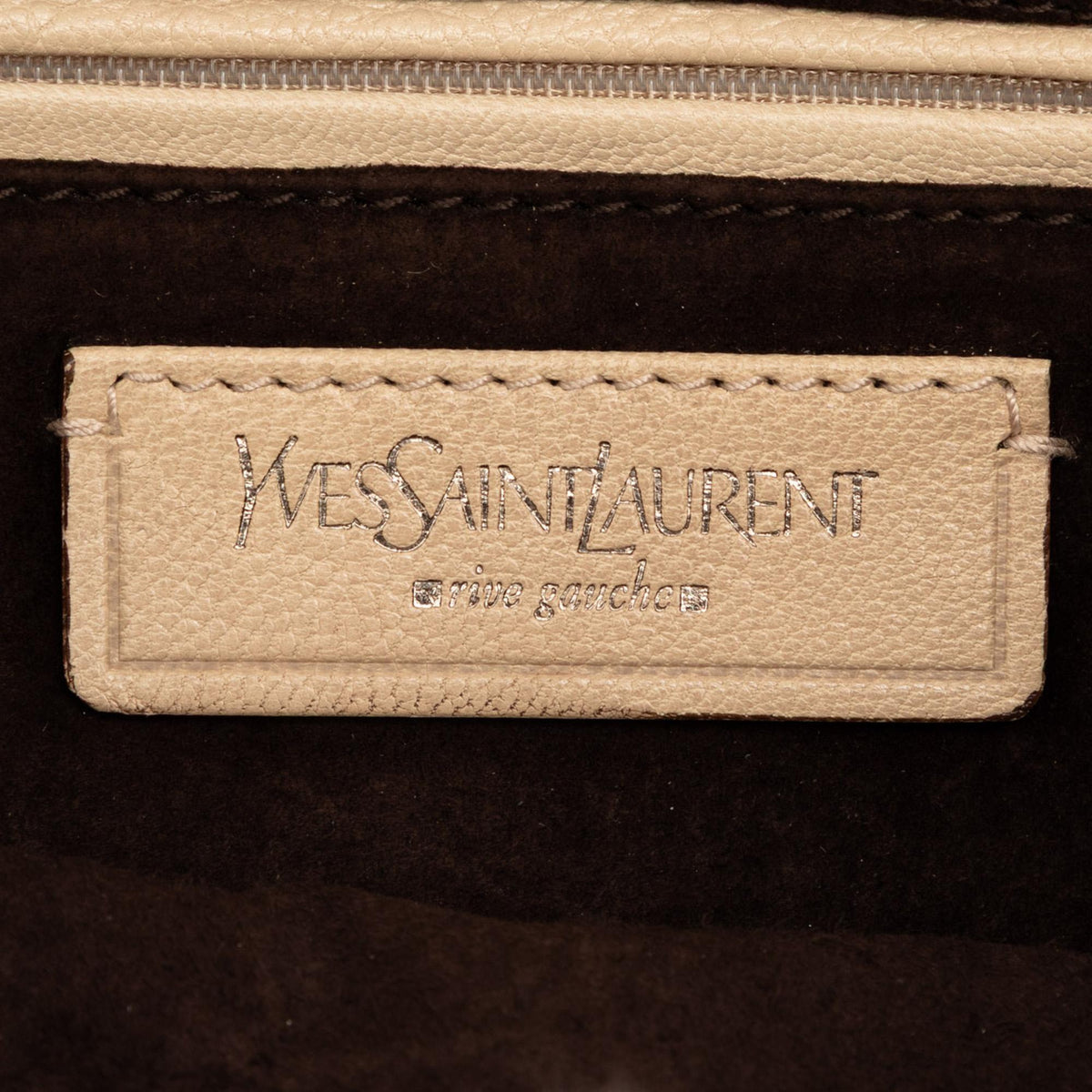 Saint Laurent Leather Nadja Rose Flap Bag - Brown