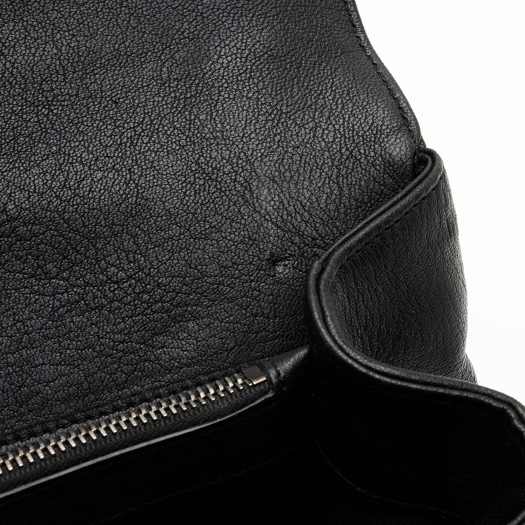 Saint Laurent Matelasse Calfskin Monogram College Large Shoulder Bag - Black
