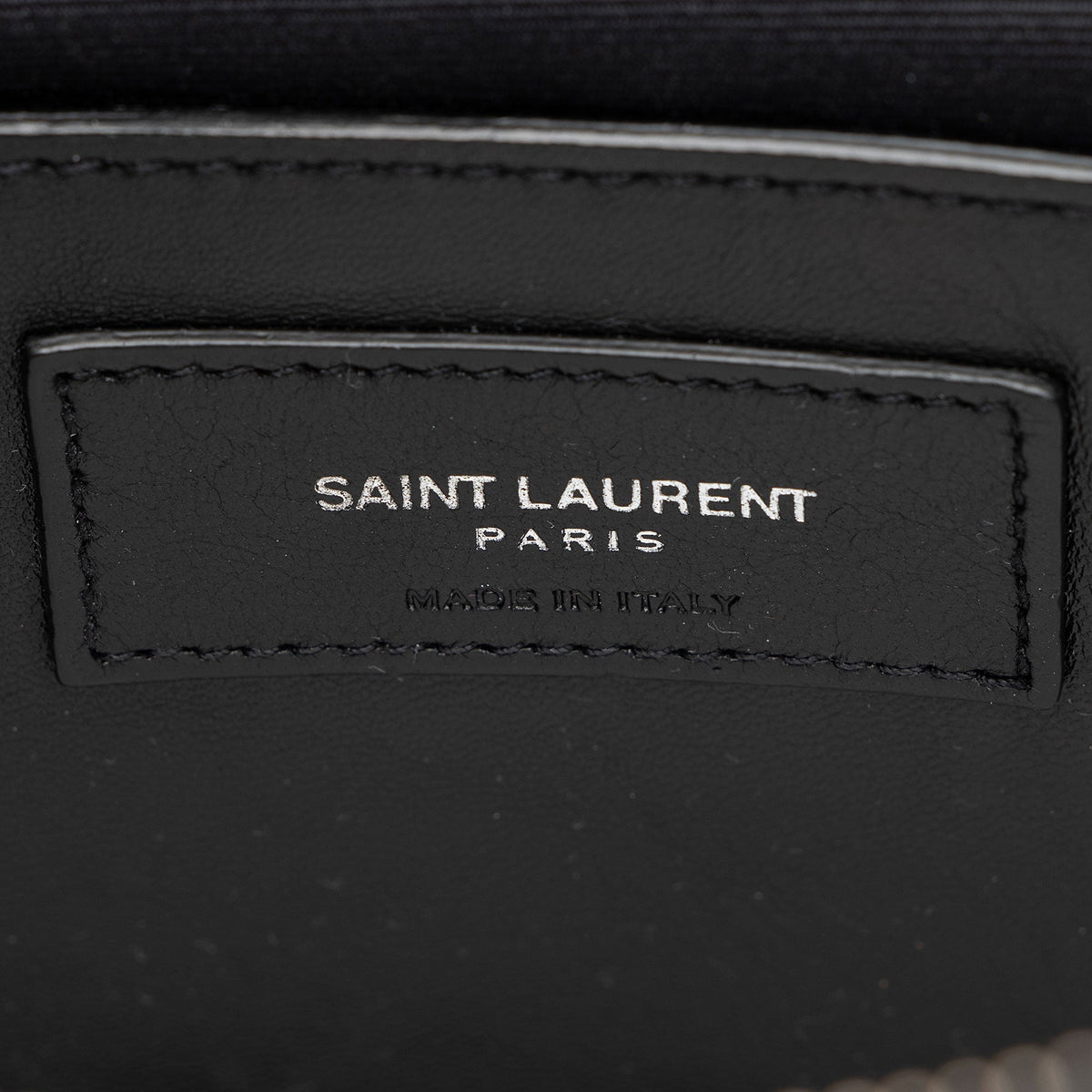 Saint Laurent Matelasse Calfskin Monogram College Large Shoulder Bag - Black