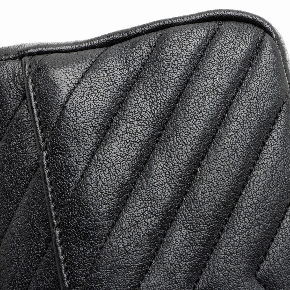 Saint Laurent Matelasse Calfskin Monogram College Mini Shoulder Bag - Black