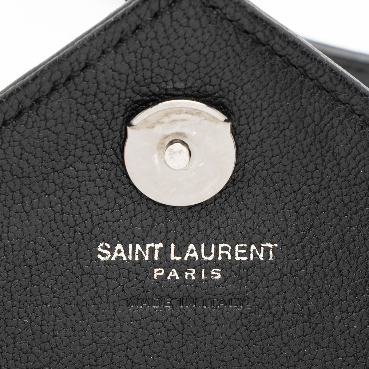 Saint Laurent Matelasse Calfskin Monogram College Mini Shoulder Bag - Black