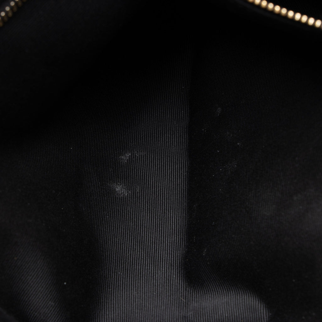 Saint Laurent Matelasse Calfskin Monogram LouLou Chain Medium Shoulder Bag - Black