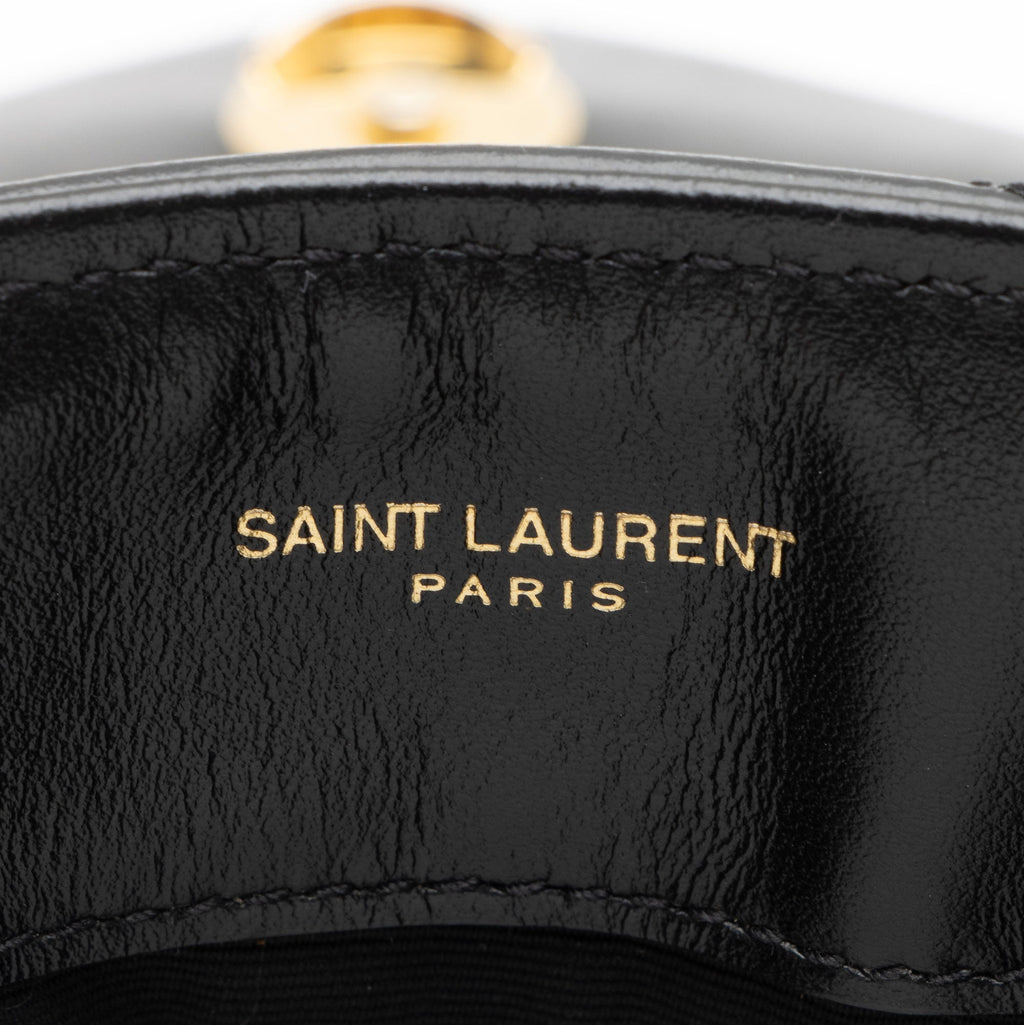 Saint Laurent Matelasse Calfskin Monogram LouLou Chain Medium Shoulder Bag - Black