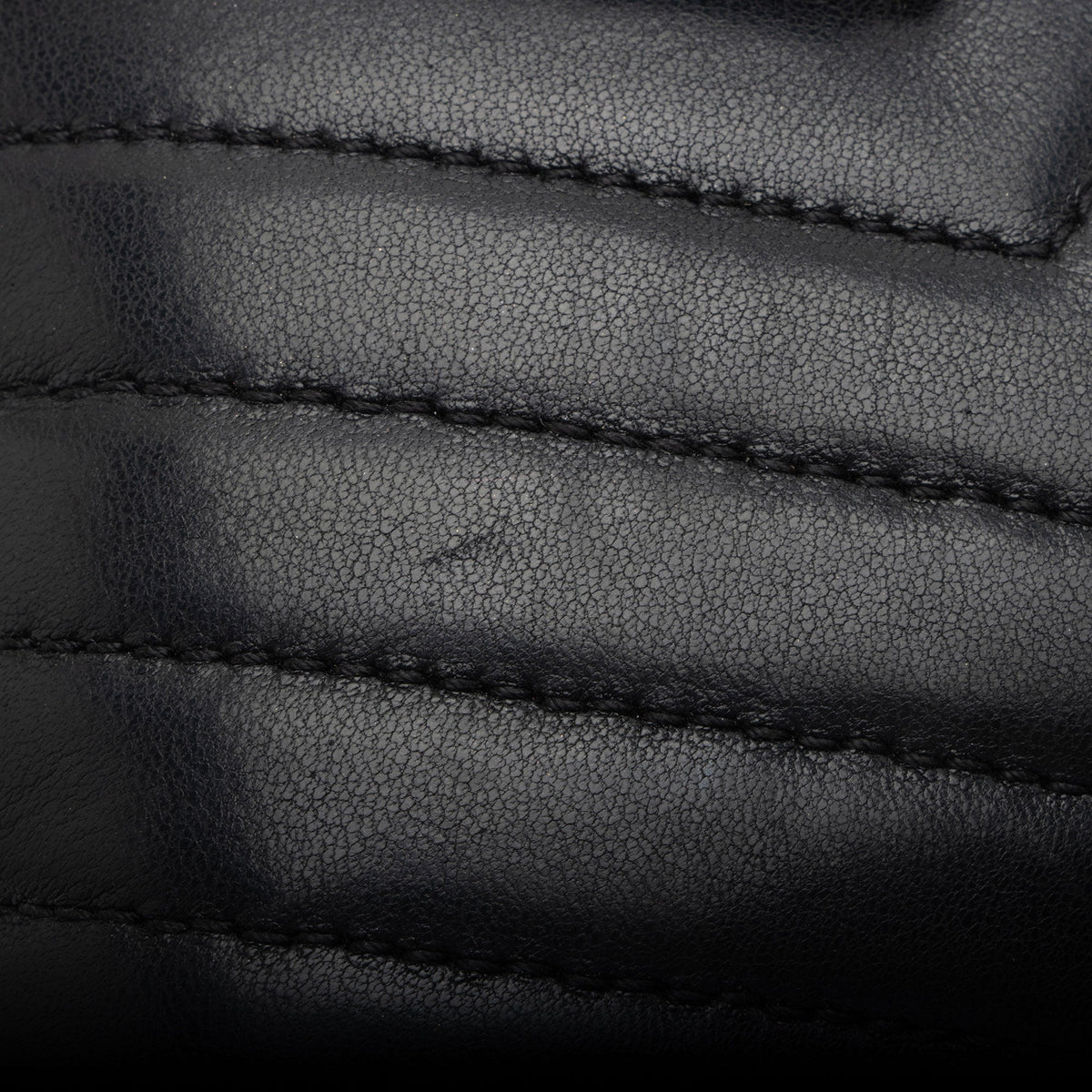 Saint Laurent Matelasse Lambskin Monogram Small Double Flap Bag - Black