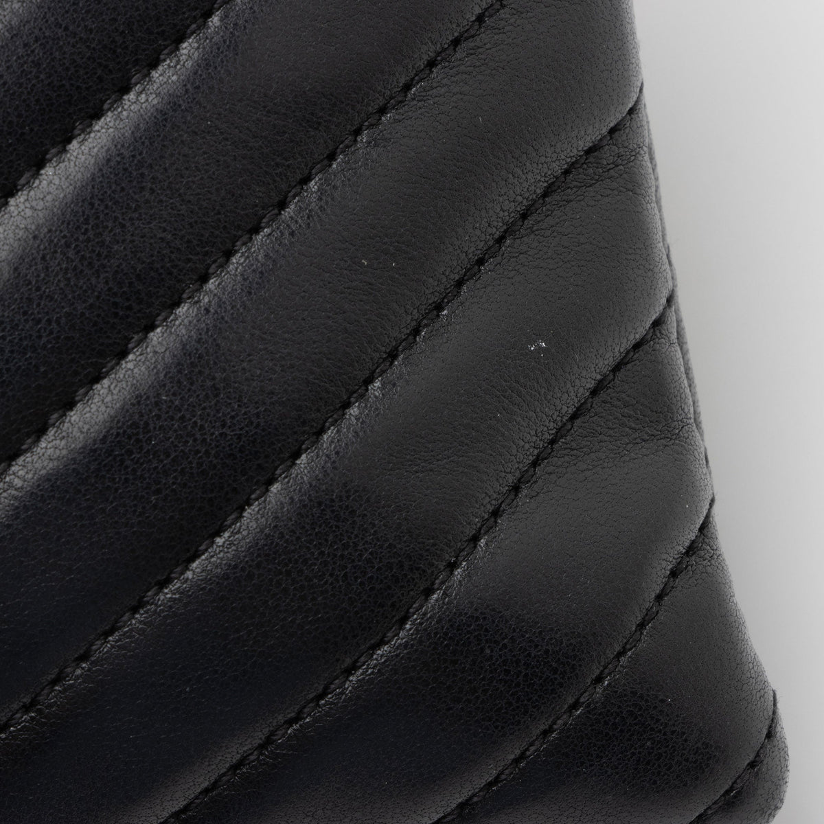 Saint Laurent Matelasse Lambskin Monogram Small Double Flap Bag - Black