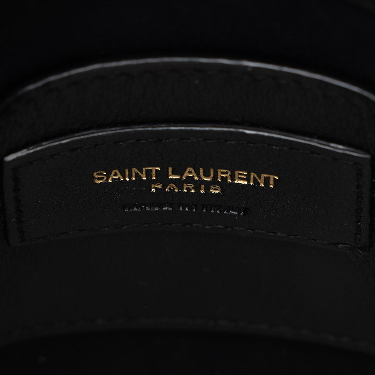 Saint Laurent Matelasse Lambskin Monogram Small Double Flap Bag - Black