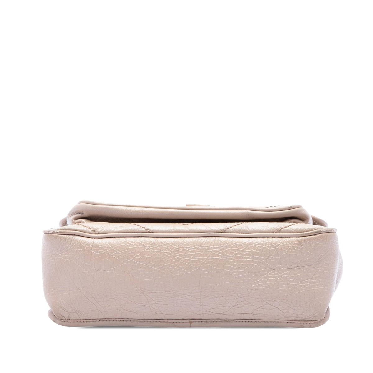 Saint Laurent Medium Crinkled Calfskin Niki Shoulder Bag - Beige