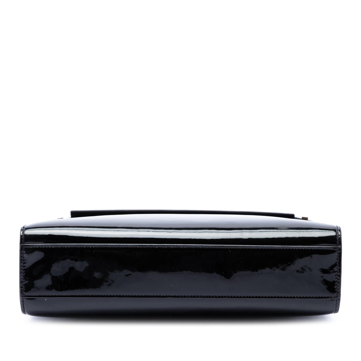 Saint Laurent Medium Patent Manhattan Shoulder Bag - Black