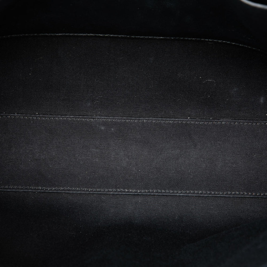 Saint Laurent Medium Patent Manhattan Shoulder Bag - Black