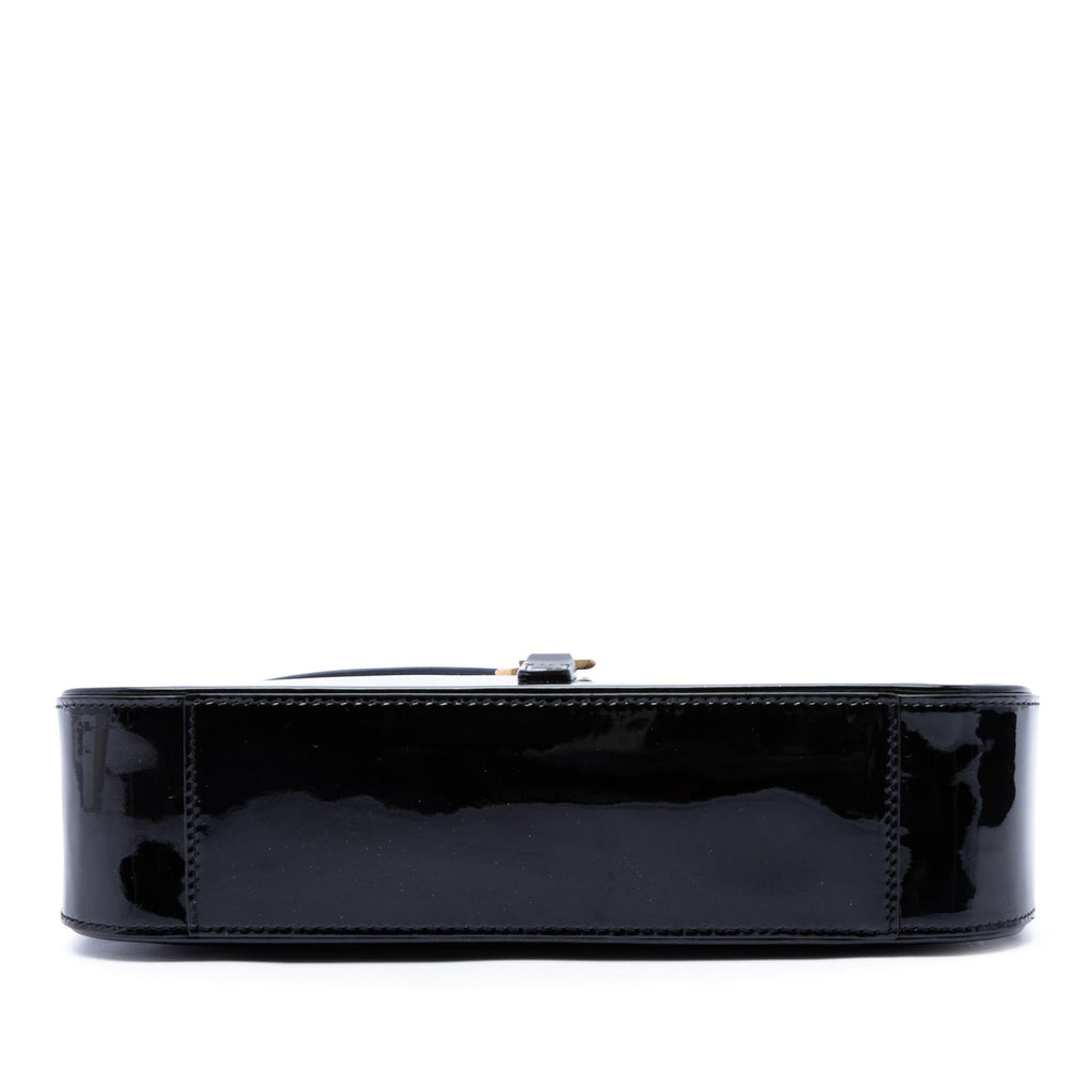 Saint Laurent Mini Patent Le 5 a 7 Shoulder Bag - Black