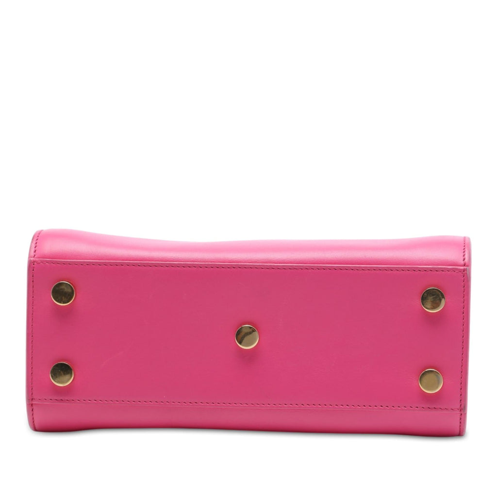 Saint Laurent Nano Leather Sac De Jour Satchel - Pink