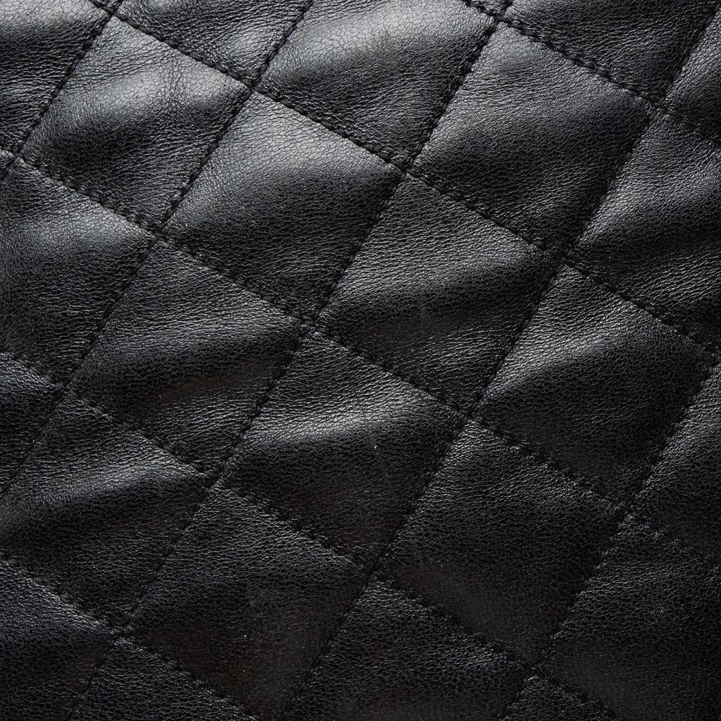 Saint Laurent Quilted Lambskin Monogram Icare Maxi Shopping Tote Bag - Black
