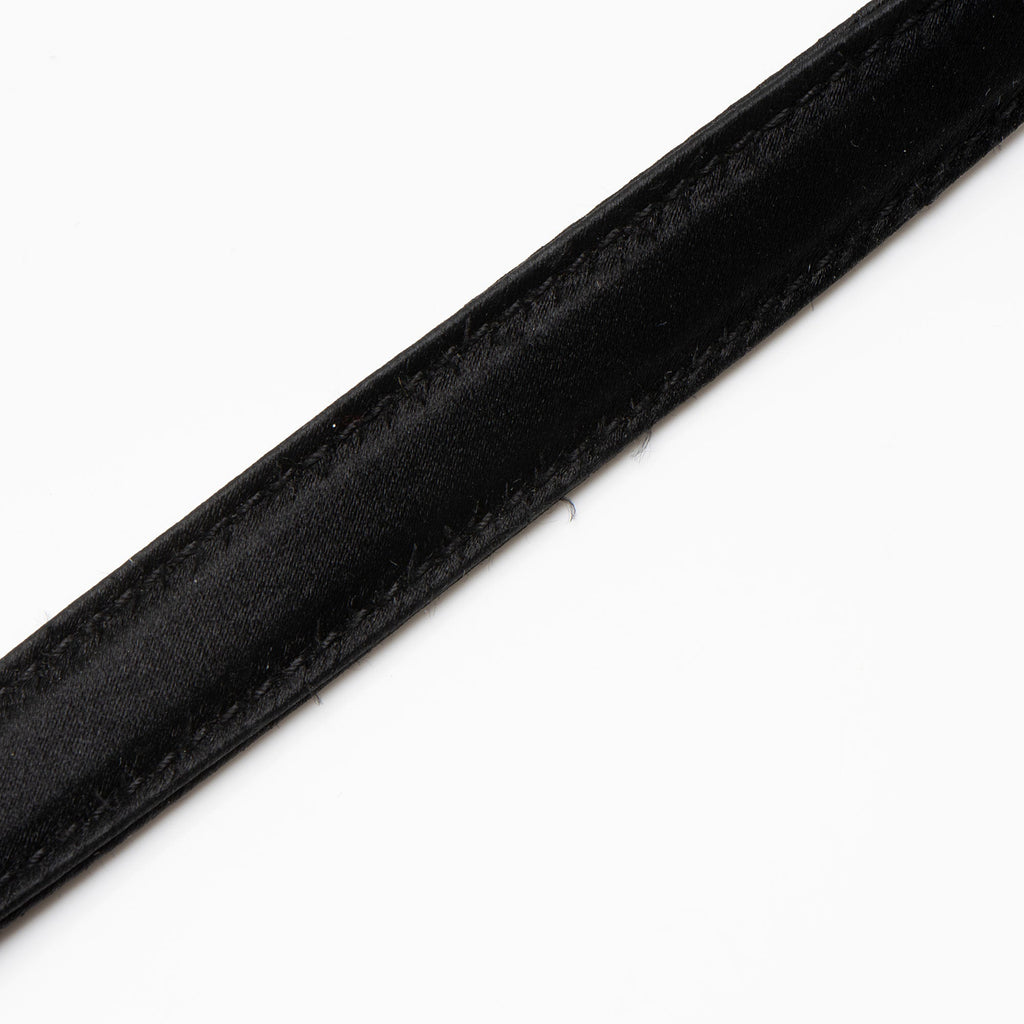 Saint Laurent Satin Monogram Gaby Chain Envelope Bag - Black/Gold