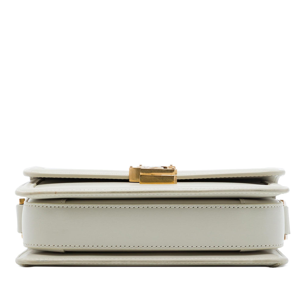 Saint Laurent Small Calfskin Solferino Satchel In Box - White