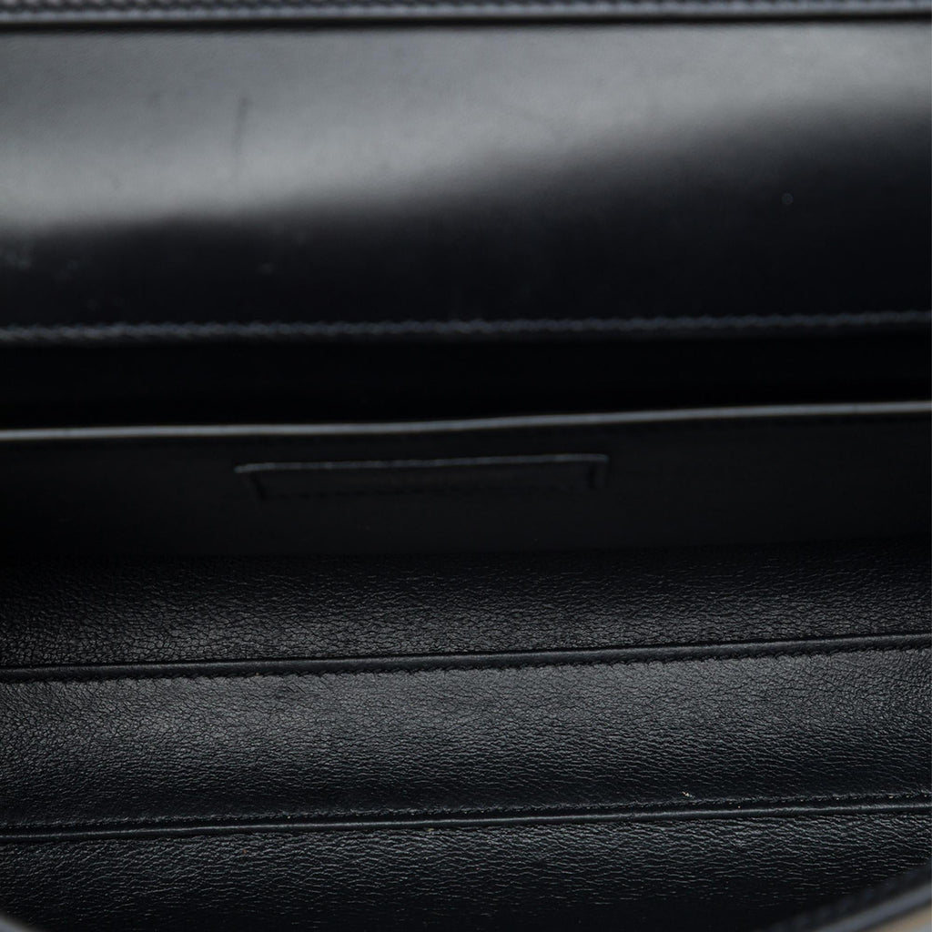 Saint Laurent Small Leather Manhattan Shoulder Bag - Black