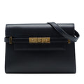 Saint Laurent Small Leather Manhattan Shoulder Bag - Black