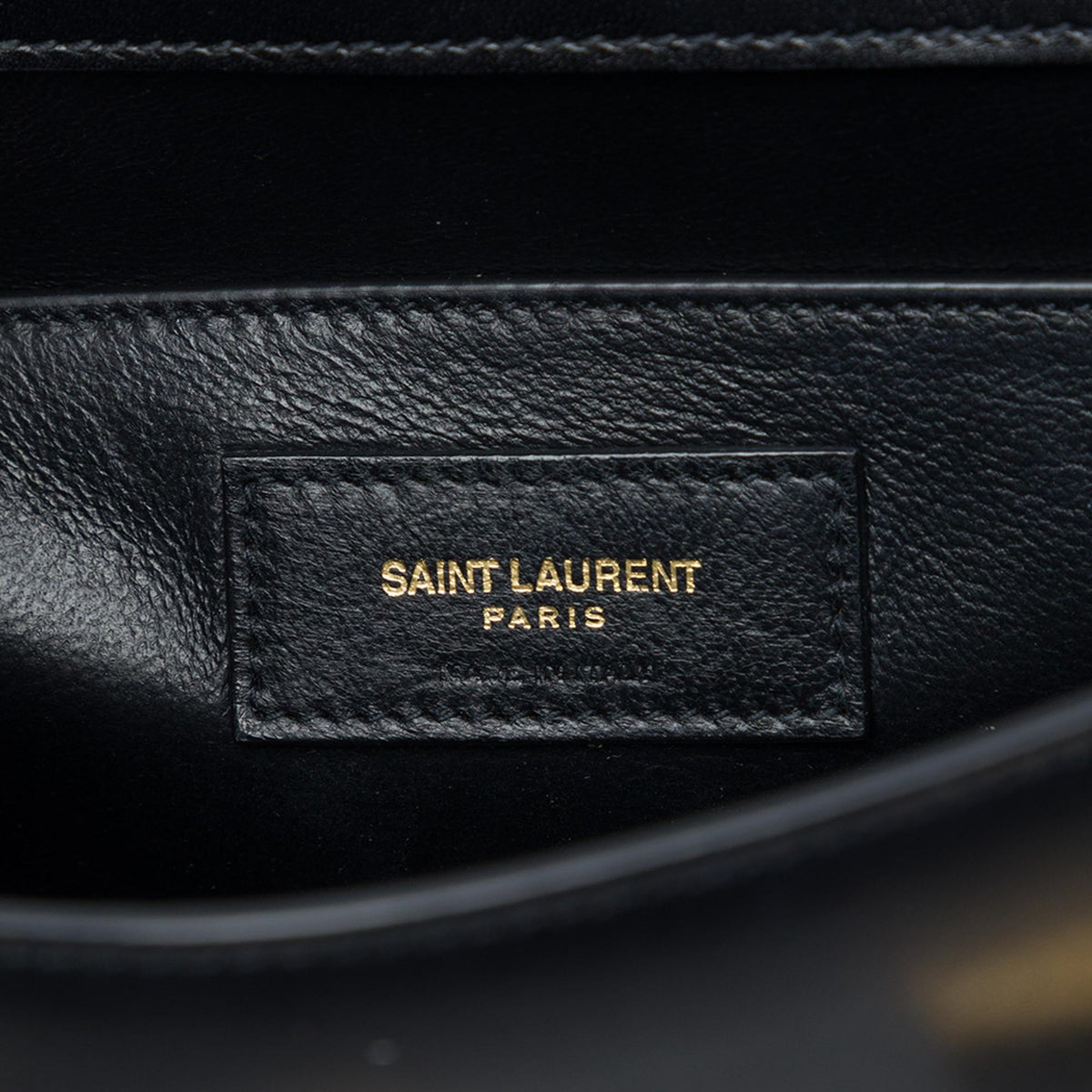 Saint Laurent Small Leather Manhattan Shoulder Bag - Black