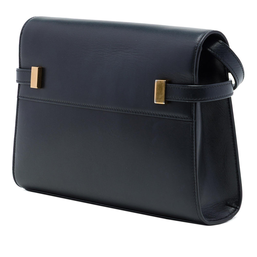 Saint Laurent Small Leather Manhattan Shoulder Bag - Black