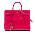 Saint Laurent Small Leather Sac De Jour Satchel - Pink