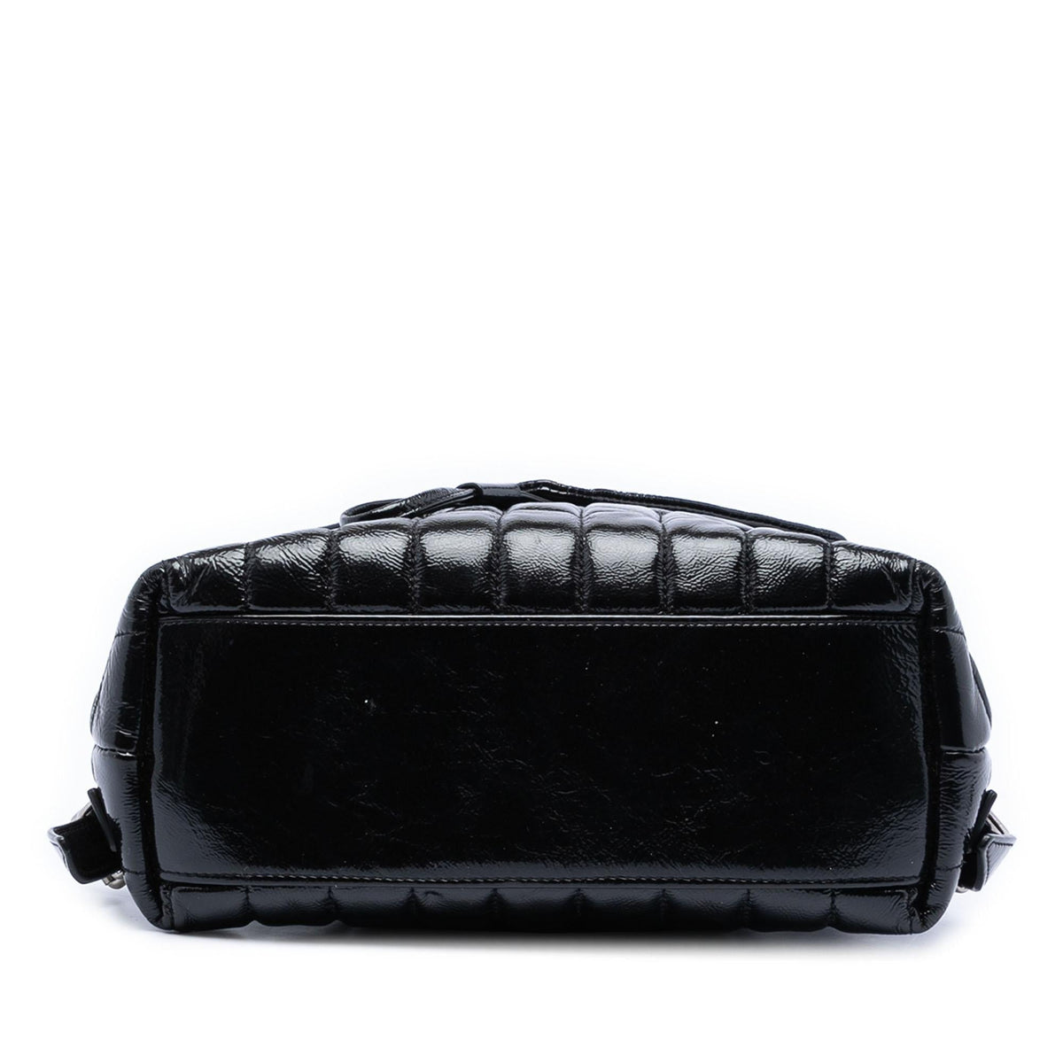 Saint Laurent Small Matelasse Patent Monogram LouLou Backpack - Black