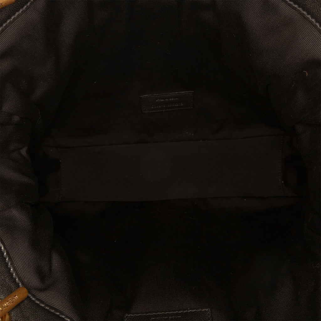 Saint Laurent Small Quilted Lambskin Jamie Shopping Tote Bag - Black