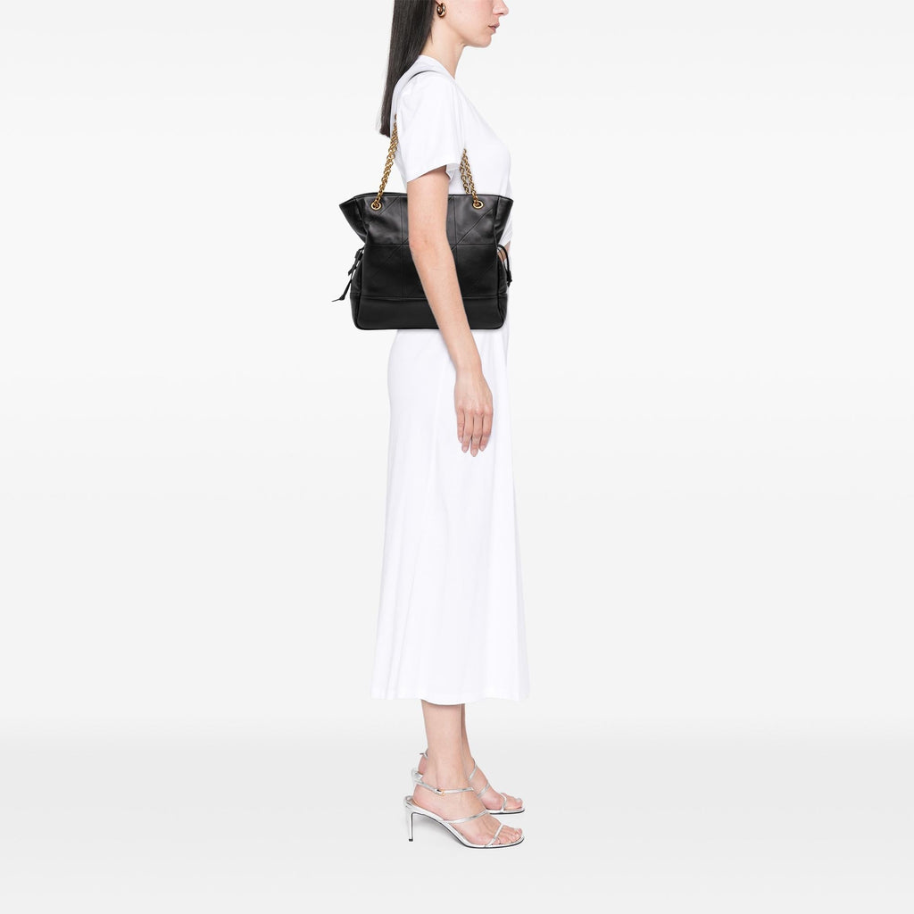 Saint Laurent Small Quilted Lambskin Jamie Shopping Tote Bag - Black