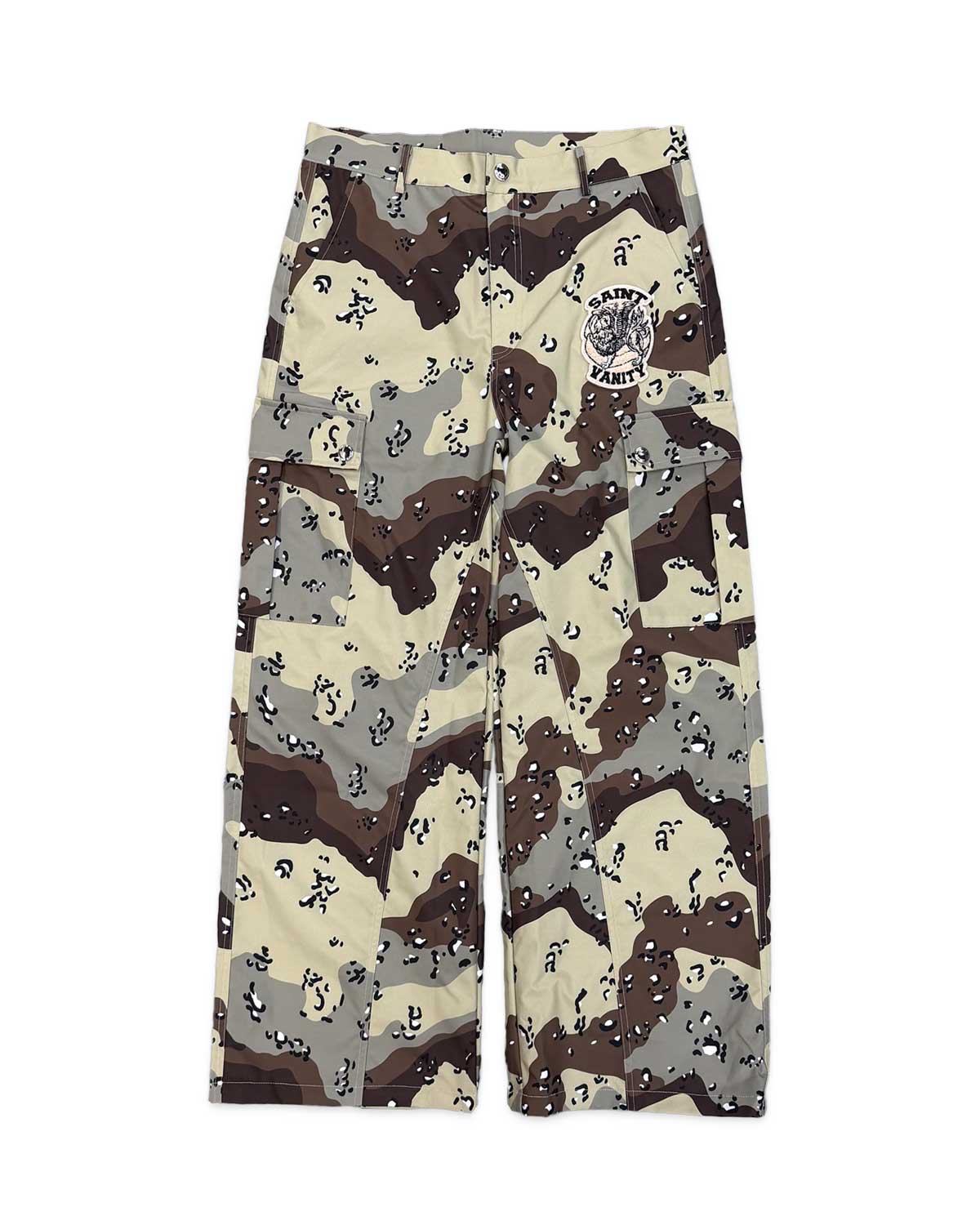 Saint Vanity Nylon Desert Camo Pants Tan