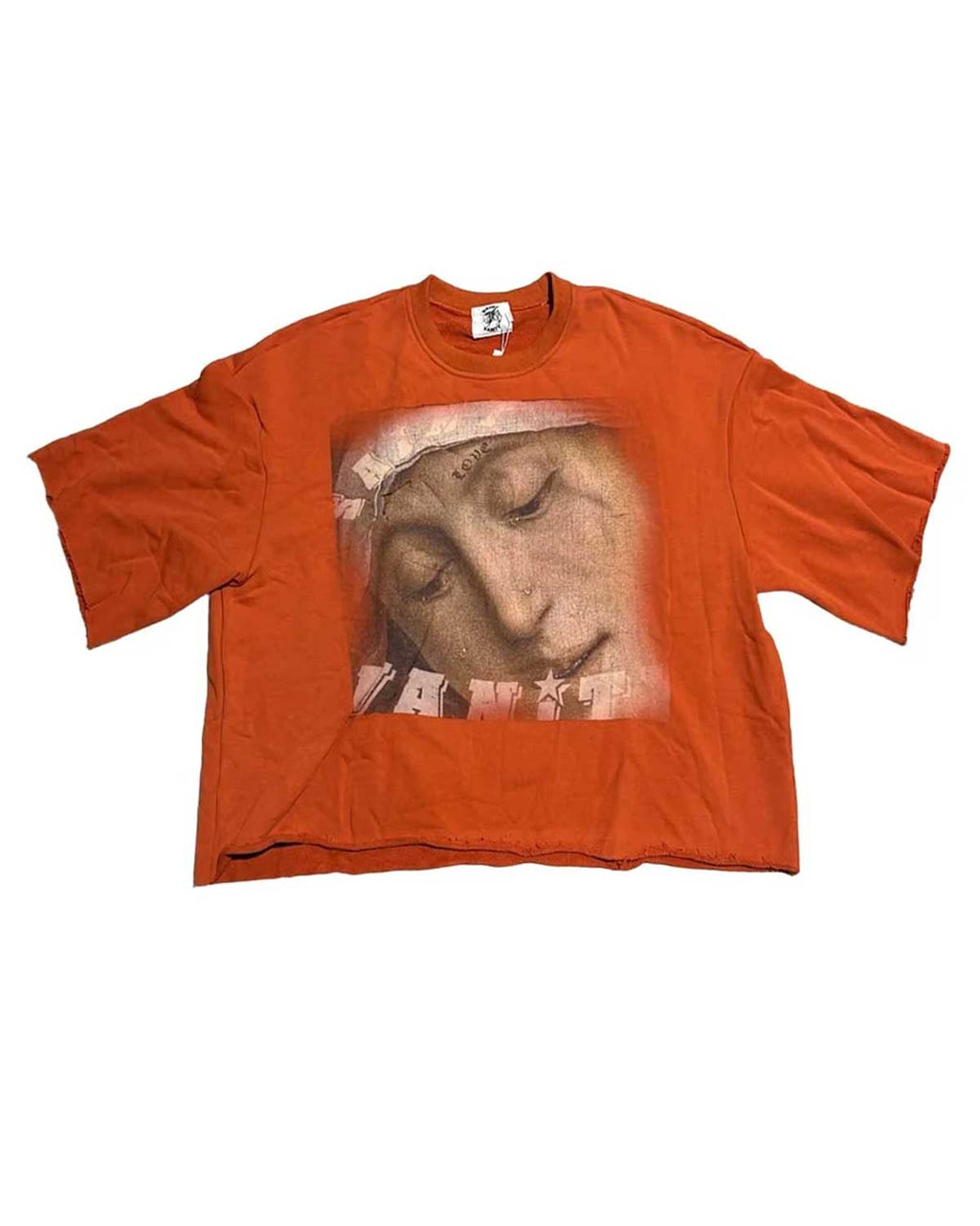 Saint Vanity Saint Love Crewneck Tee Orange