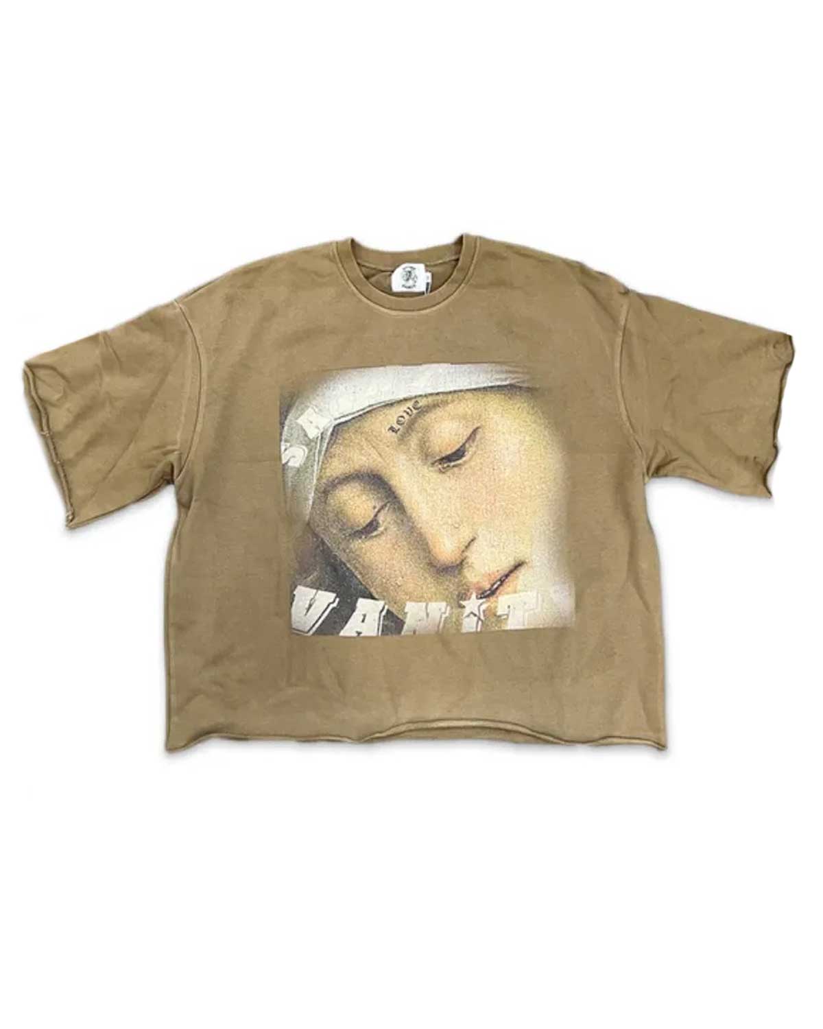 Saint Vanity Saint Love Crewneck Tee Tan