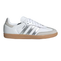 Adidas Samba OG Shoes Women's (Cloud White/Silver Metallic/Grey One)