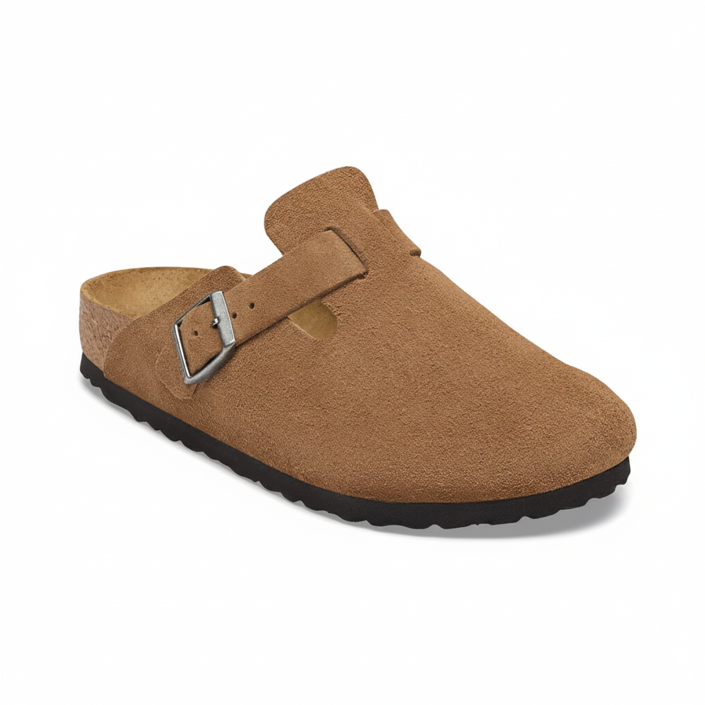 Birkenstock Boston Suede (Dark Tea)