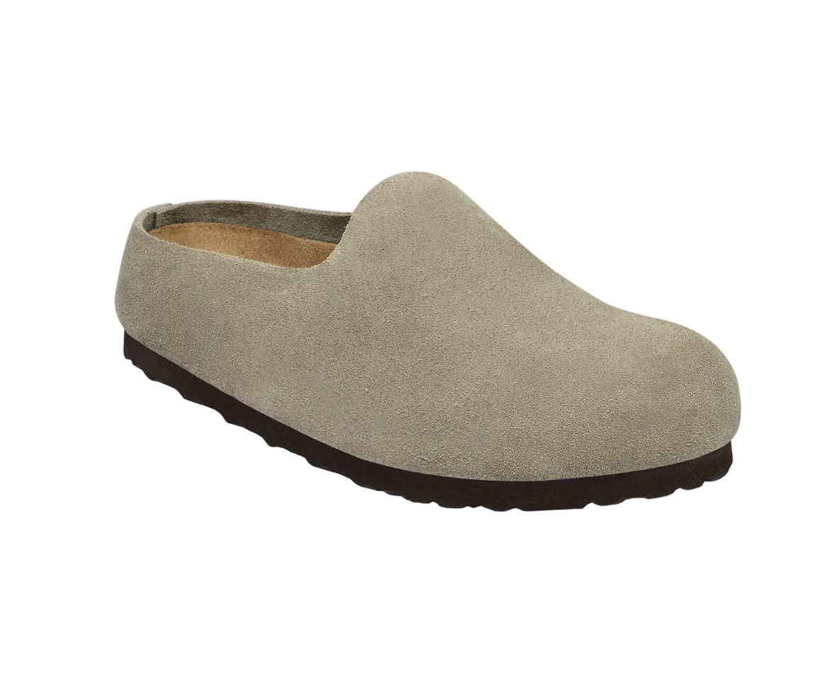 Birkenstock Amsterdam Wrapped Suede (Taupe)
