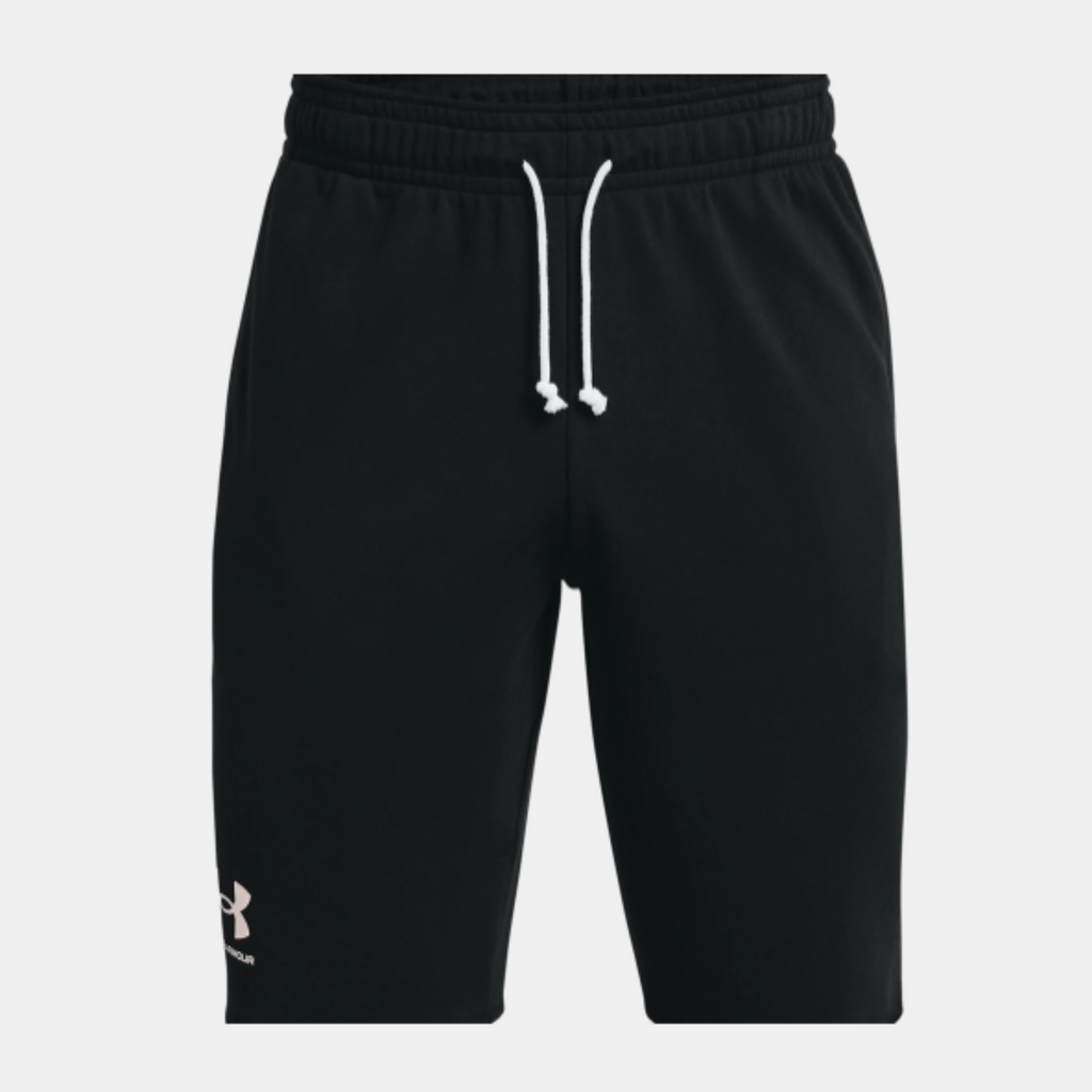 Men's Under Armour Rival Terry Shorts (Black /Onyx White)