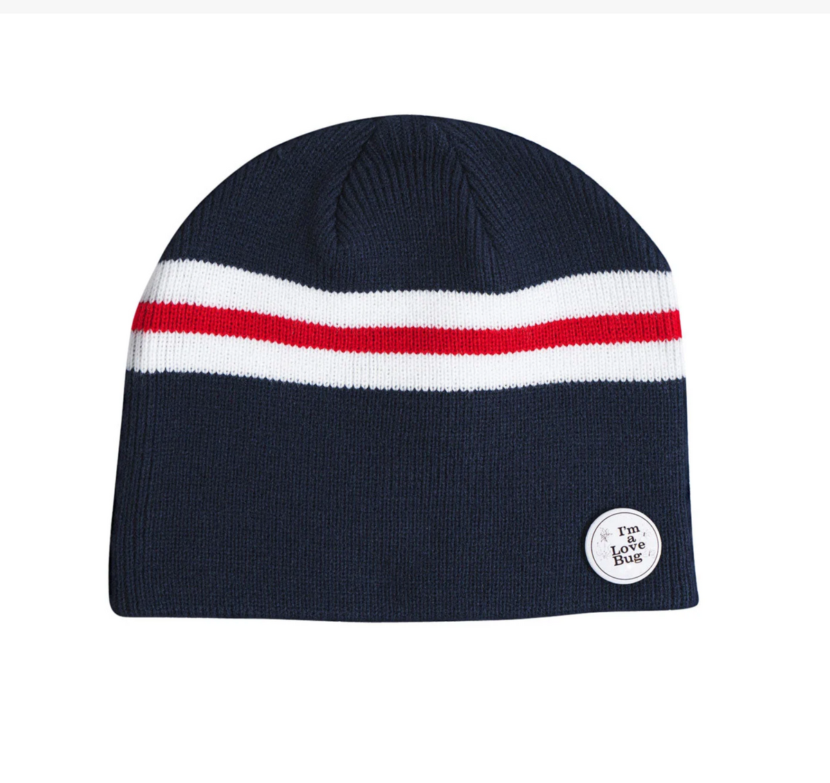 Corduroy Love Bug Beanie By Kennedi Deck - Navy