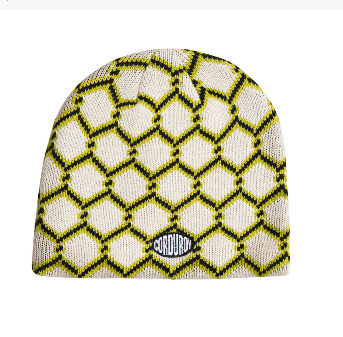 Corduroy Keep Out Skully - Egg Shell