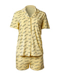 SIGNATURE LUXE PAJAMA SHORT SET - YELLOW