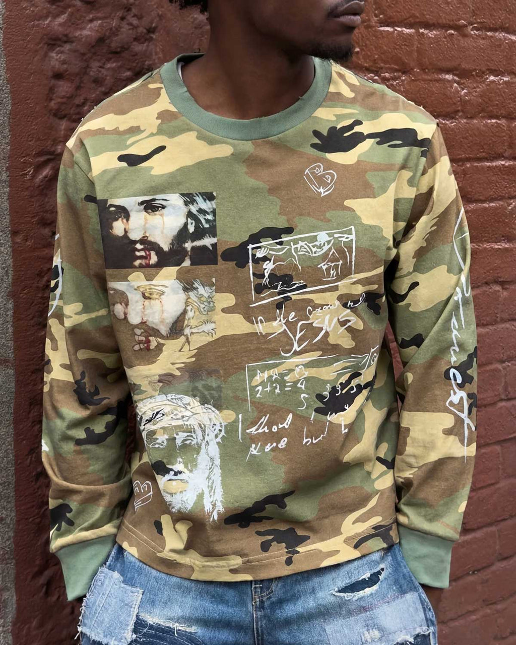 Bravest Studios Shepherd LS Tee Camo Green