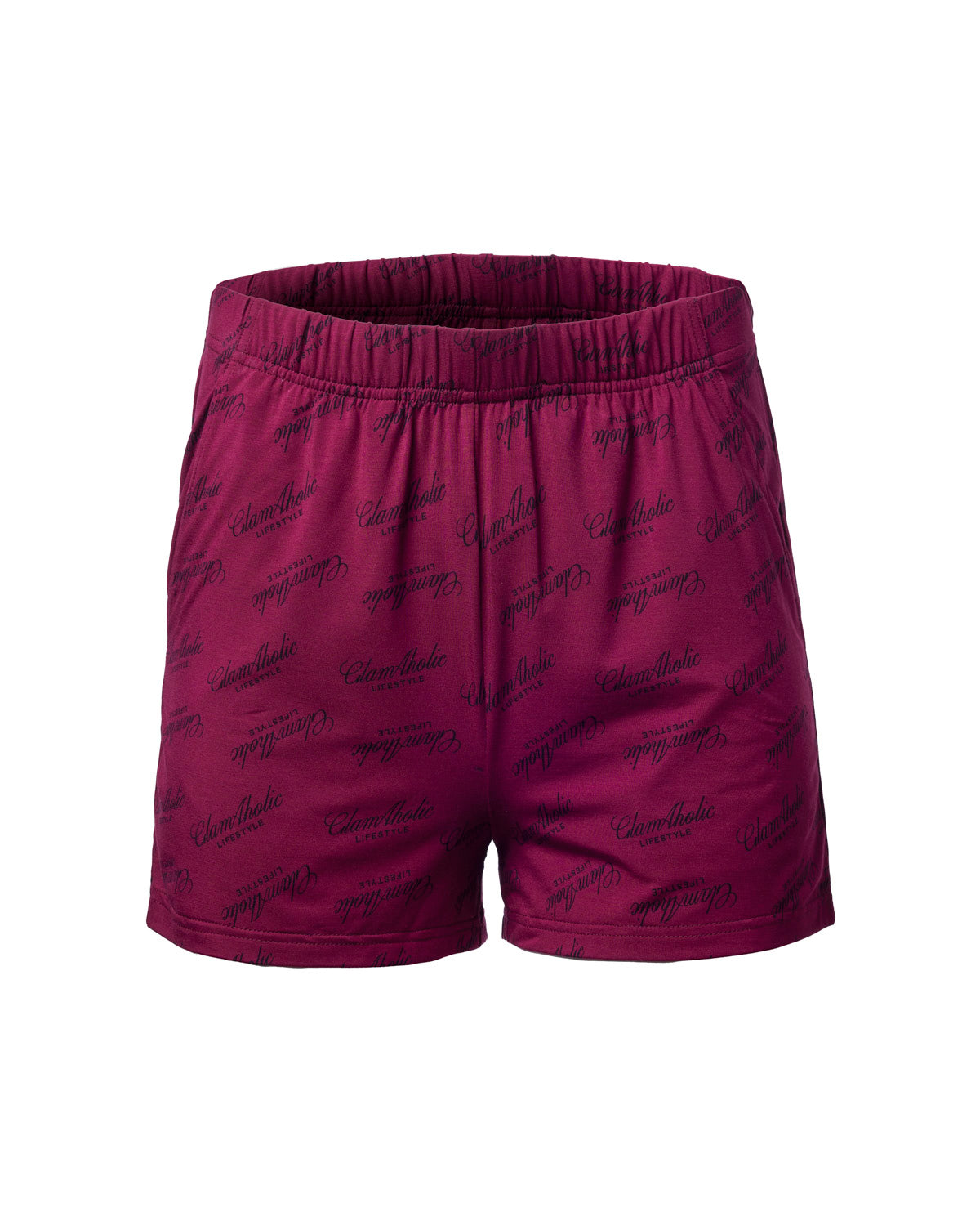 SIGNATURE LUXE PAJAMA SHORT SET - BURGUNDY