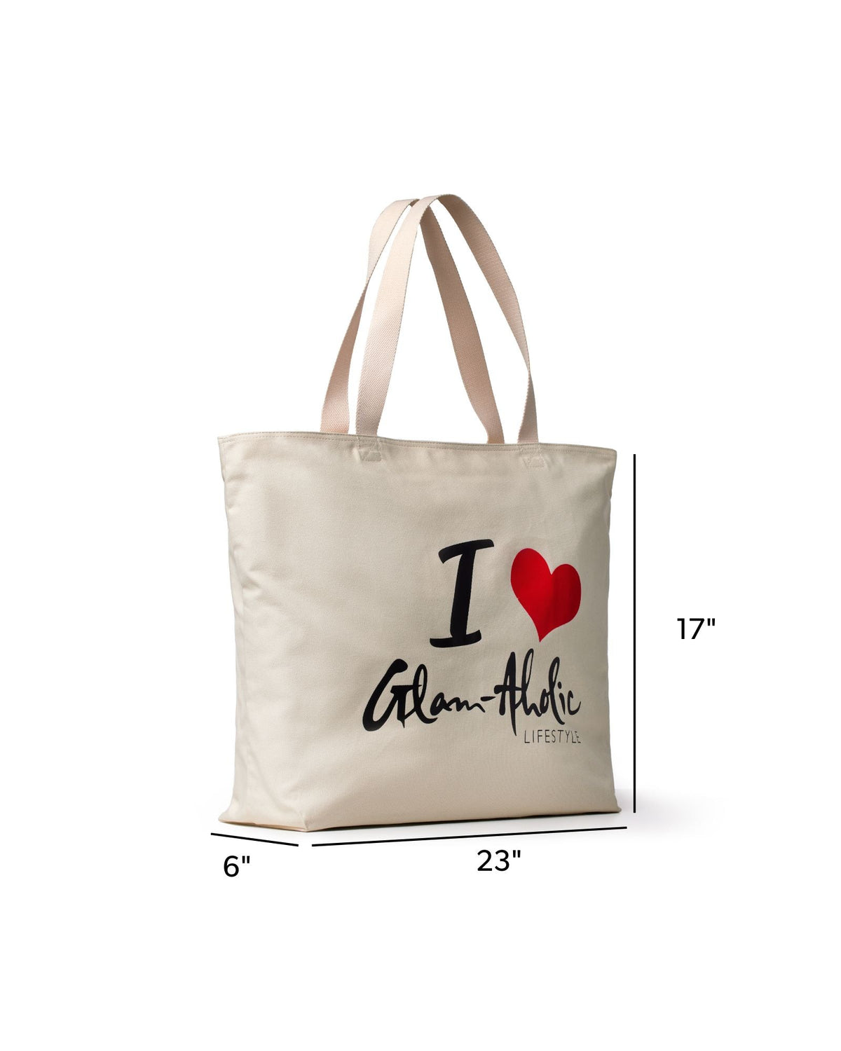 SIGNATURE LOGO CANVAS TOTE - RED