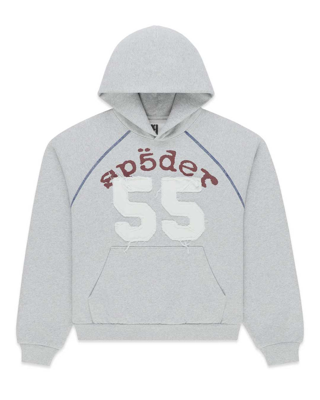 Sp5der 55 University Hoodie Heather Grey